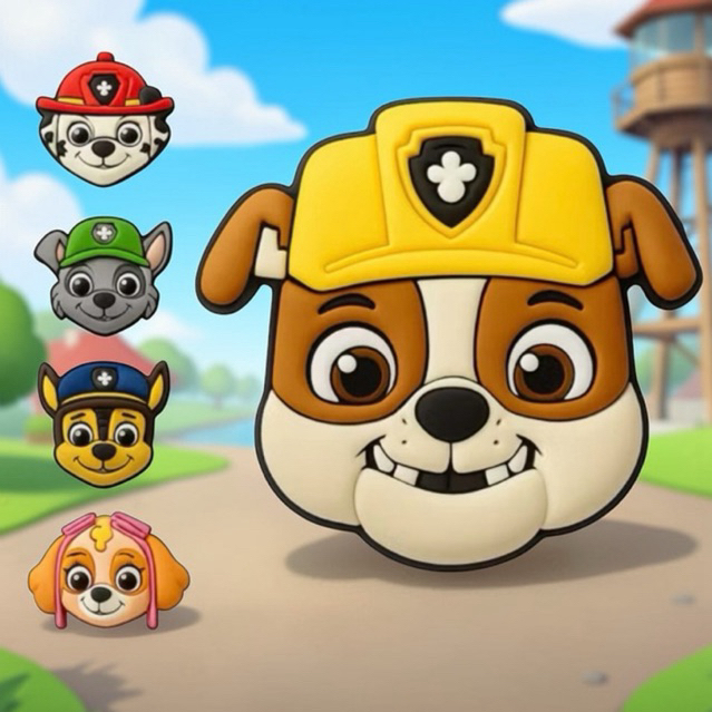 Kit Aplique Patrulha Canina Emborrachado — 10/20/30 unid | p/ Laços, Lembrancinhas e Artesanato Criativo em Oferta na Shopee