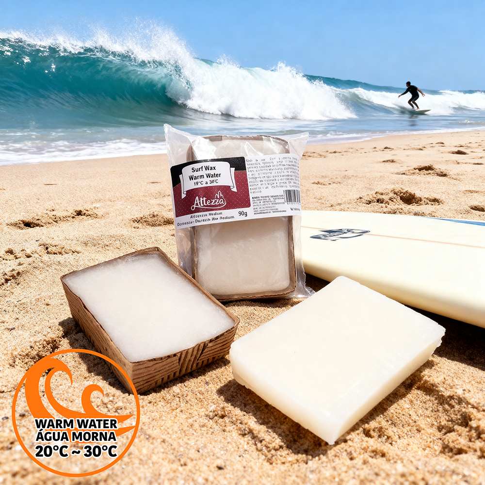 1 Parafina Surf Wax Medium Altezza 90g a Melhor do Mercado Para Prancha de Surf Warm Water