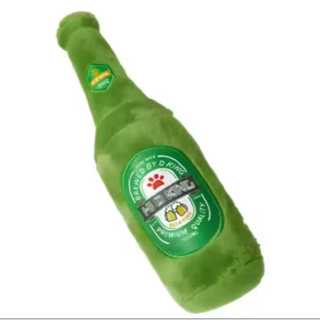 Brinquedo de pelúcia garrafa de cerveja para cães - com apito divertido em Oferta na Shopee