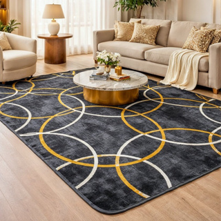 Tapete Sala Geometrico Luxo 2,00x1,50m Grande Macio Decorativo Moderno Antiderrapante em Oferta na Shopee