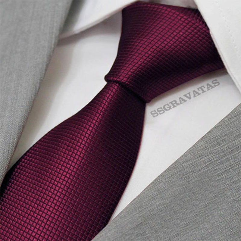 Gravata Marsala Slim Ref GR165 em Oferta na Shopee