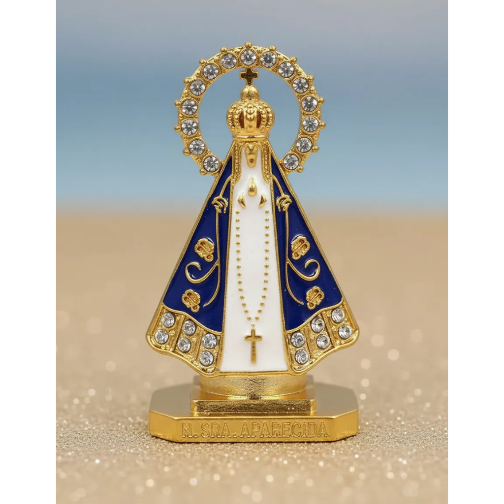 Santinha Imagem De Nossa Senhora Aparecida Para Carro + Mimo