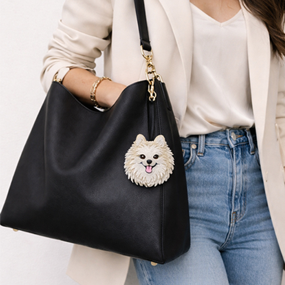Tags Charms Chaveiro Cachorro Pet Spitz Yorkshire Shitzu Lembrança eternizada