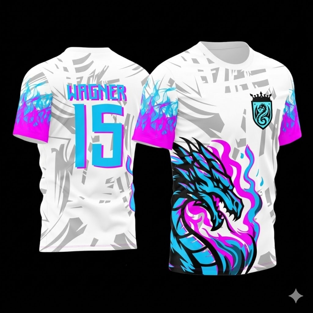 Camisa de uniforme para interclasse/jogos internos/futebol personalizada com nome e numero mod 224