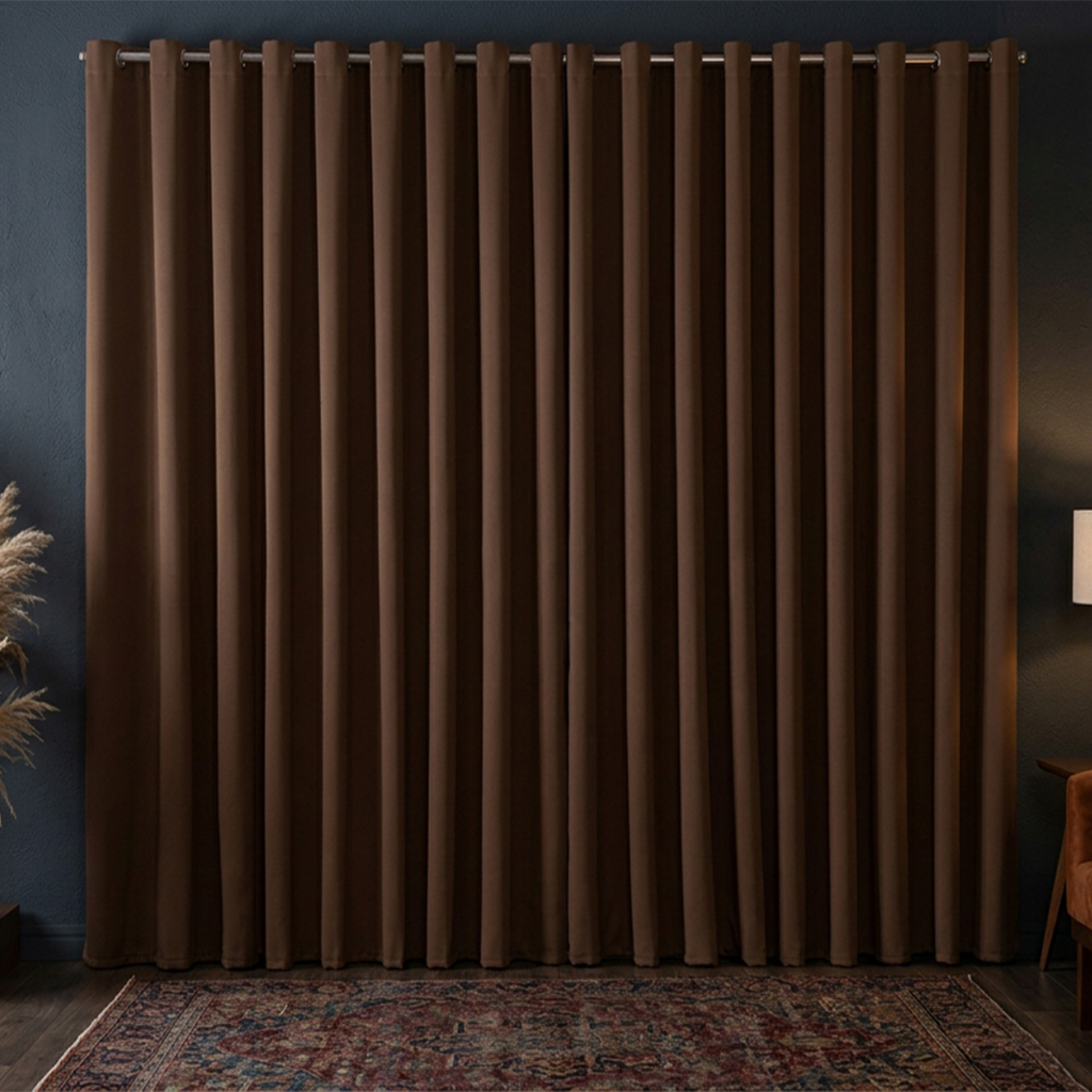 Cortina Blackout Tecido 8,00x2,50/ 8,00x2,80 Bloqueia 90 Porcento da Luz para Mais Conforto Exclusivo
