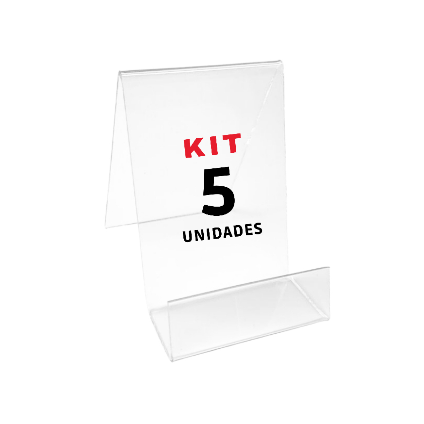 5 Expositor Livro Revista Acrílico em Oferta na Shopee