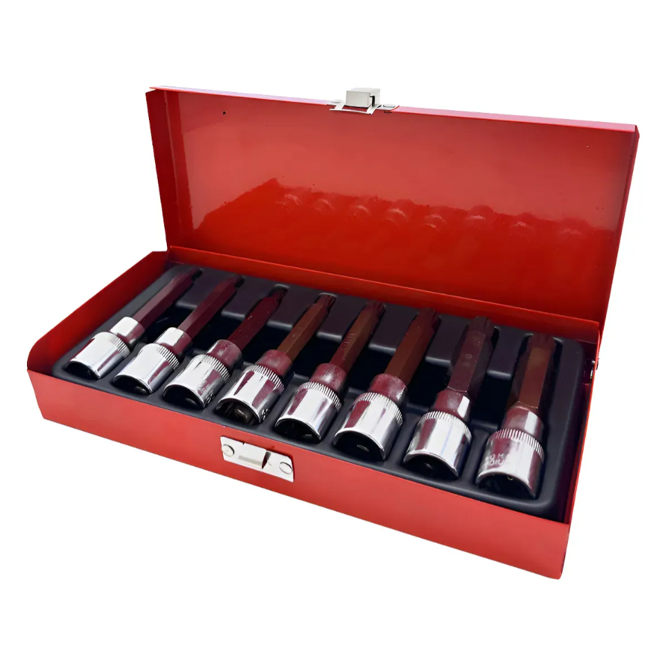 Jogo Soquete Ribe 8 Peças S2 1/2 Multidentado M5-m14