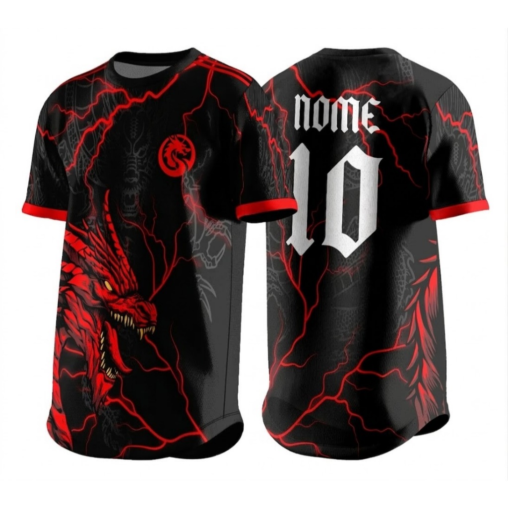 Camisa de uniforme para interclasse/jogos internos/futebol personalizada com nome e numero mod 316