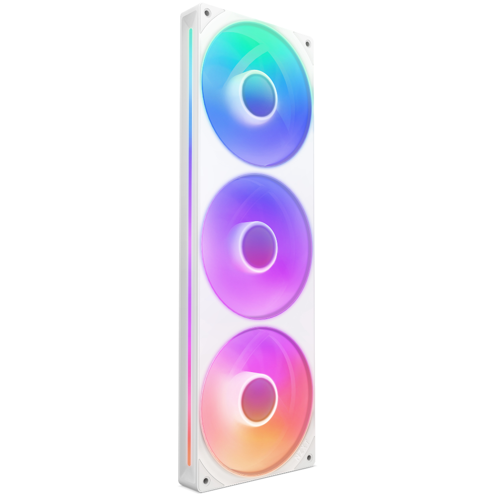 KIT FAN GAMER NZXT F360 RGB CORE COM 3 FANS BRANCO RF-U36HF-W1 NZXT