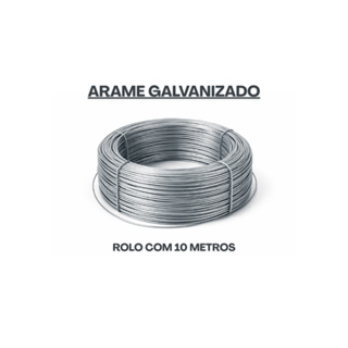 ARAME GALVANIZADO ROLO 10MTS em Oferta na Shopee