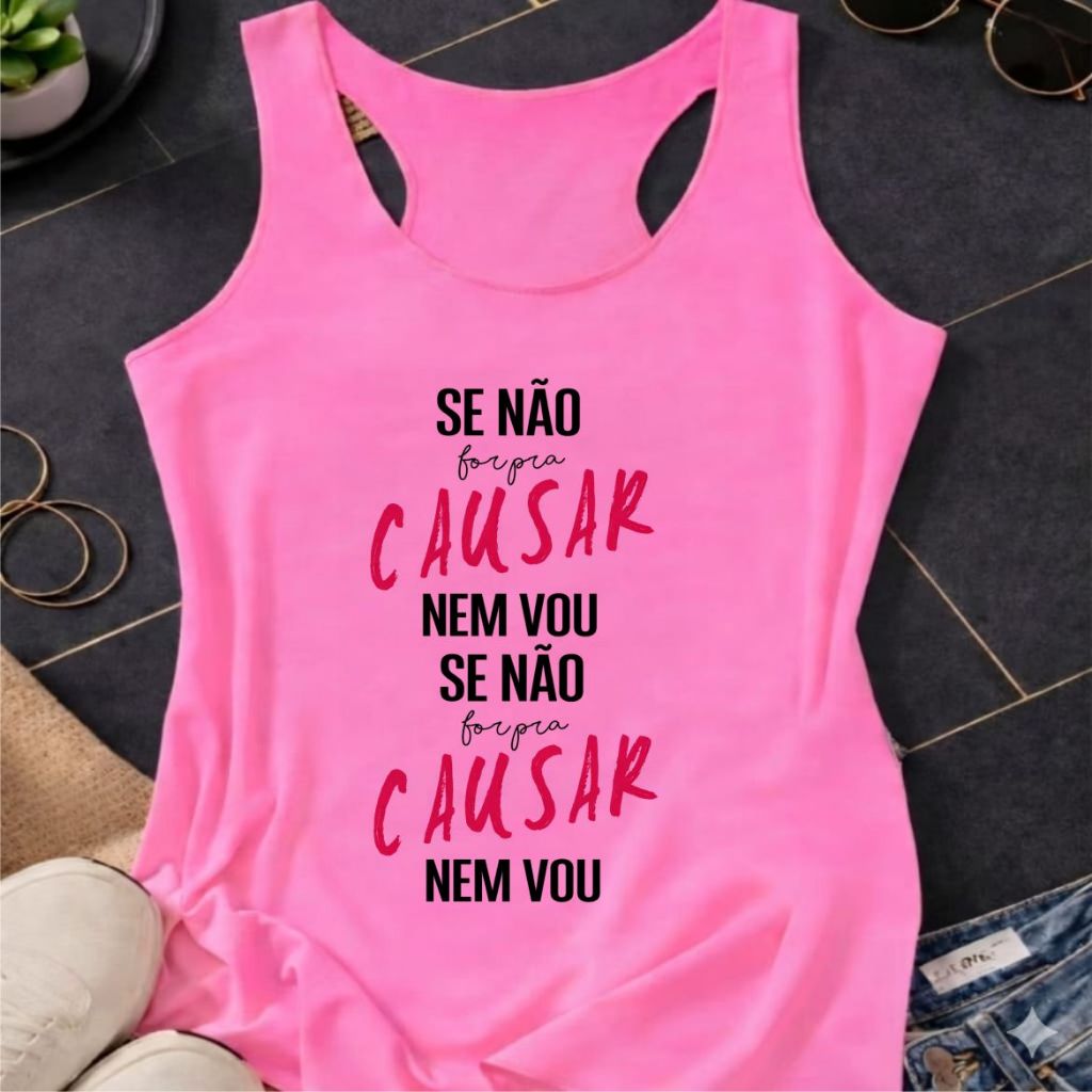 REGATA colorida  ACADEMIA,REGATÃO, se não for para causar eu nem vou, MODA FITNES, plus size,MODA ADULTO