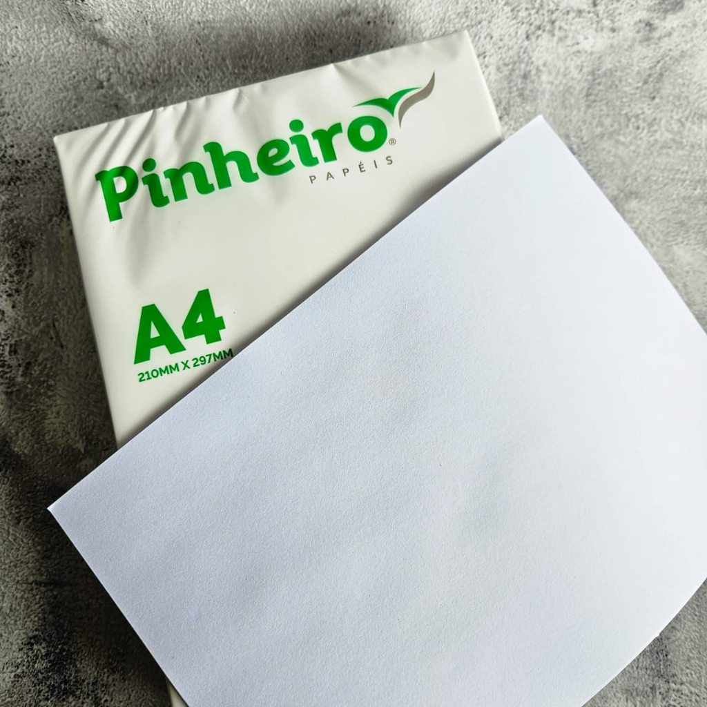 Pacote de Papel Sulfite A4 75g Marca Pinheiro Papeis – Pacote com 500 Folhas