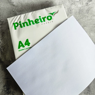 Pacote de Papel Sulfite A4 75g Marca Pinheiro Papeis - Pacote com 500 Folhas