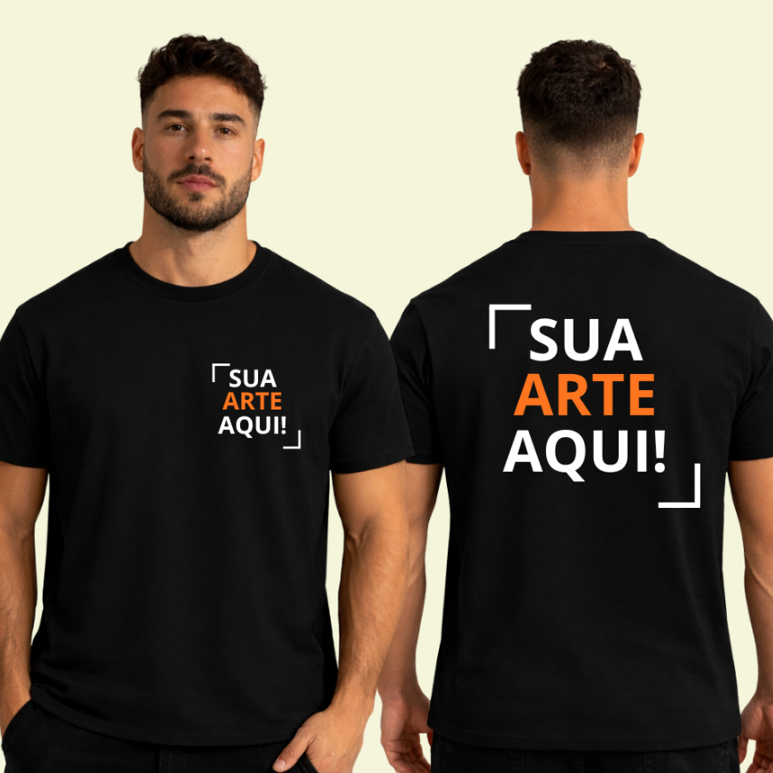 Camiseta Blusa Personalizada Com Sua Estampa Ou Foto Unissex Camisa Básica  P ao G3 Plus Size em Oferta na Shopee