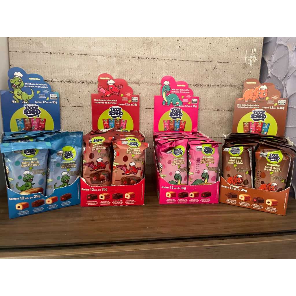 Kit 60 unid bolinhos super recheados ideal para lanchinhos, lembrançinhas, dia a dia em Oferta na Shopee