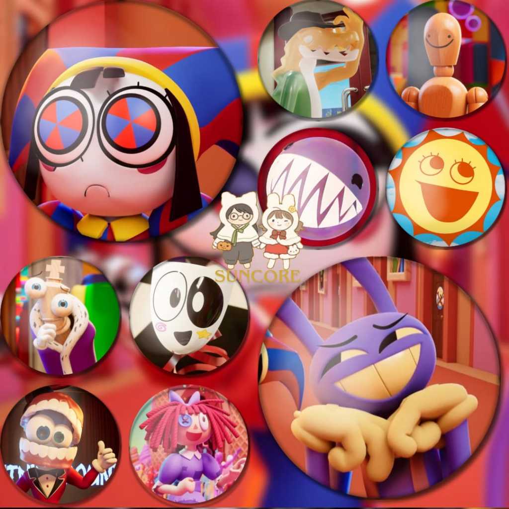 Bottons Digital Circus 4,4cm – Colecionáveis