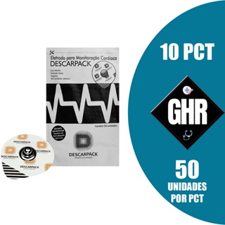 Kit 10 Pacotes Eletrodo Para Ecg Monitoração Cardíaca 500 Unidades em Oferta na Shopee