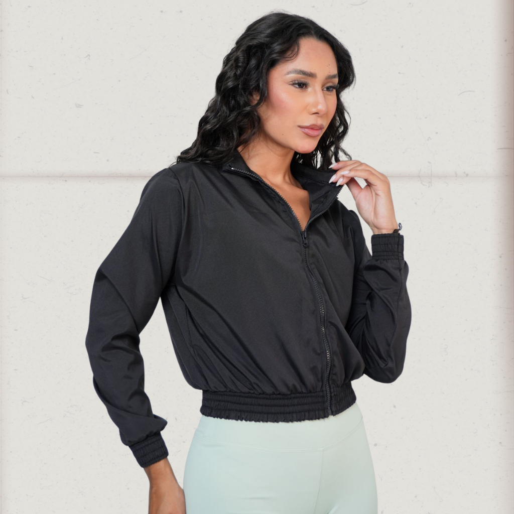 Jaqueta Corta Vento Fitness Treino em Oferta na Shopee