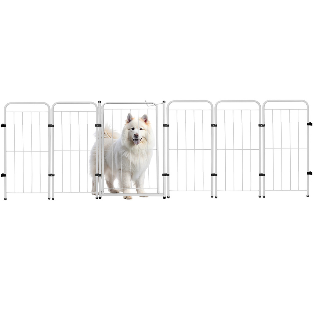 Cercado Pet 75cm com Portão de 01 a 10 Módulos Segurança Dobrável para Cães Cachorro