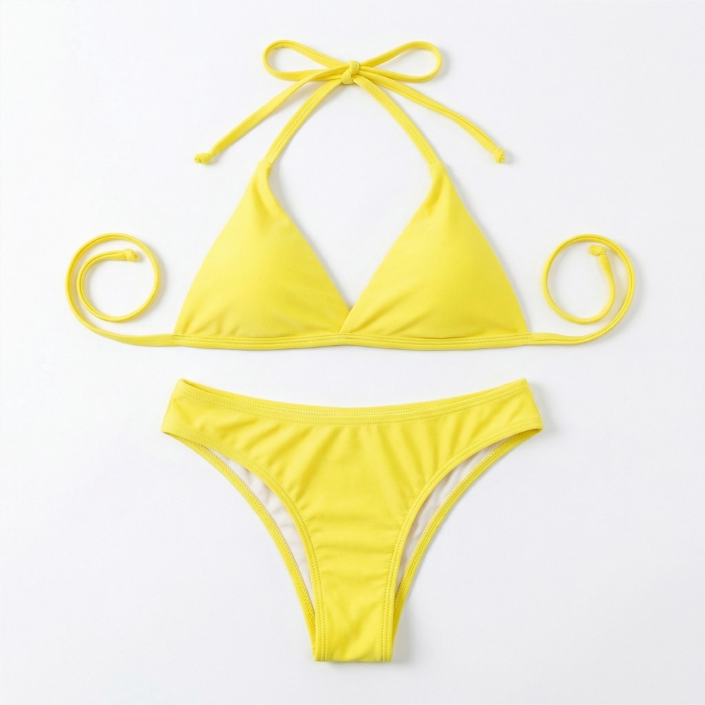 Biquini Infanto Juvenil Top Triângulo 12/14/16 Praia Piscina Adolescente contem Bojo