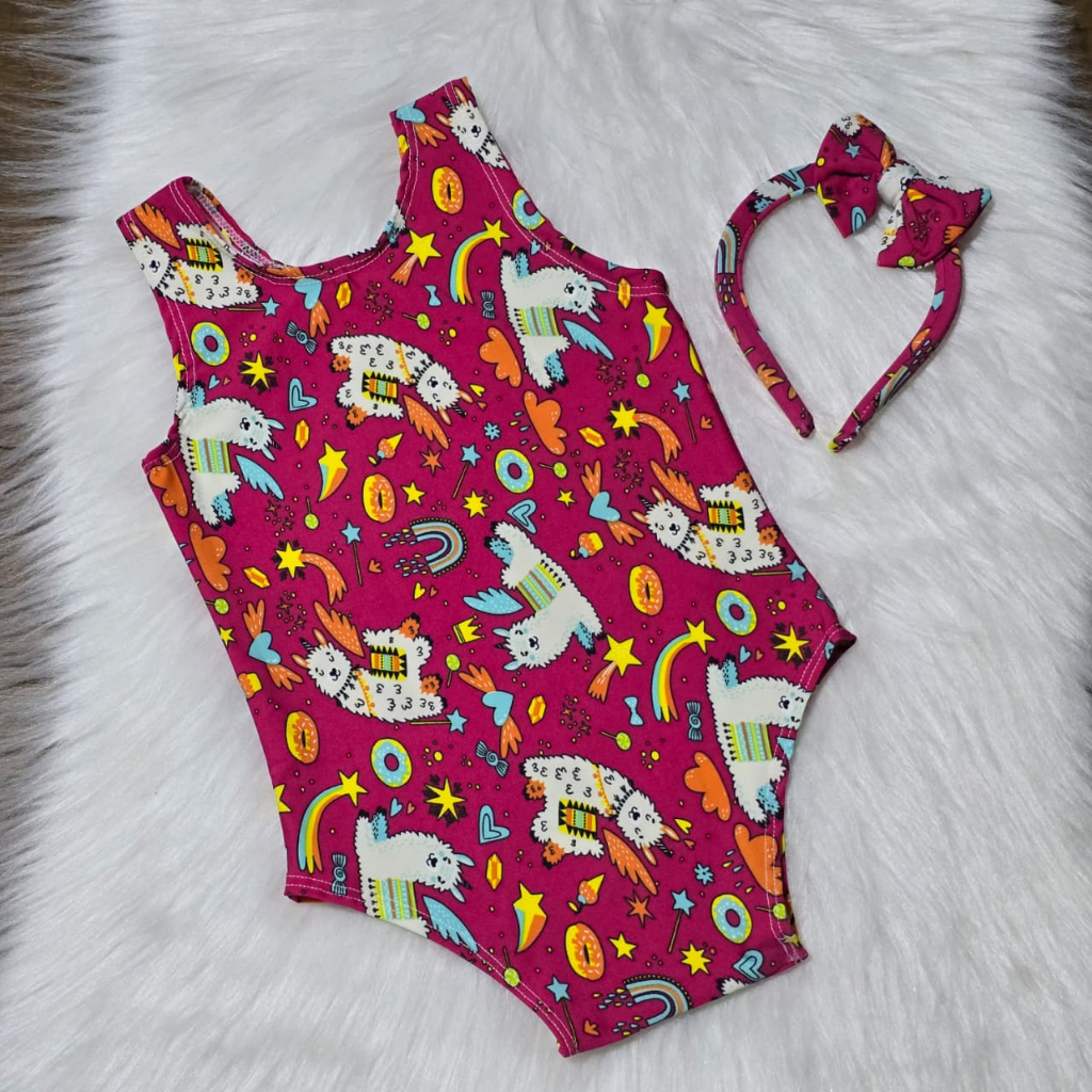 Maiô SUNSET Infantil Estampado - Biquíni Infantil Moda Praia (6 meses a 9 anos) em Oferta na Shopee