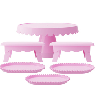 Kit Completo 6 Peças Festivo Aniversário Mesa Doce em Oferta na Shopee