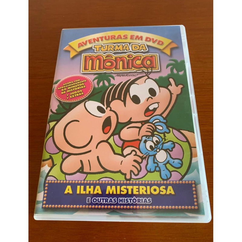 dvd turma da Mônica e a ilha misteriosa