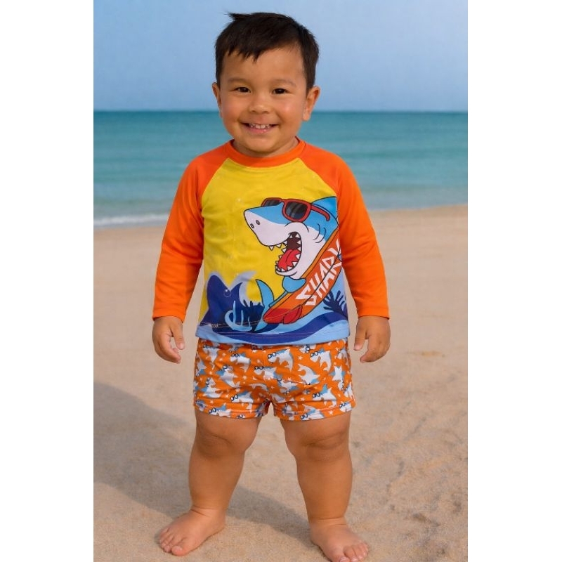 Blusa Uv + Sunga Uv Praia Piscina Natação Proteção Solar UV FPU50 em Oferta na Shopee