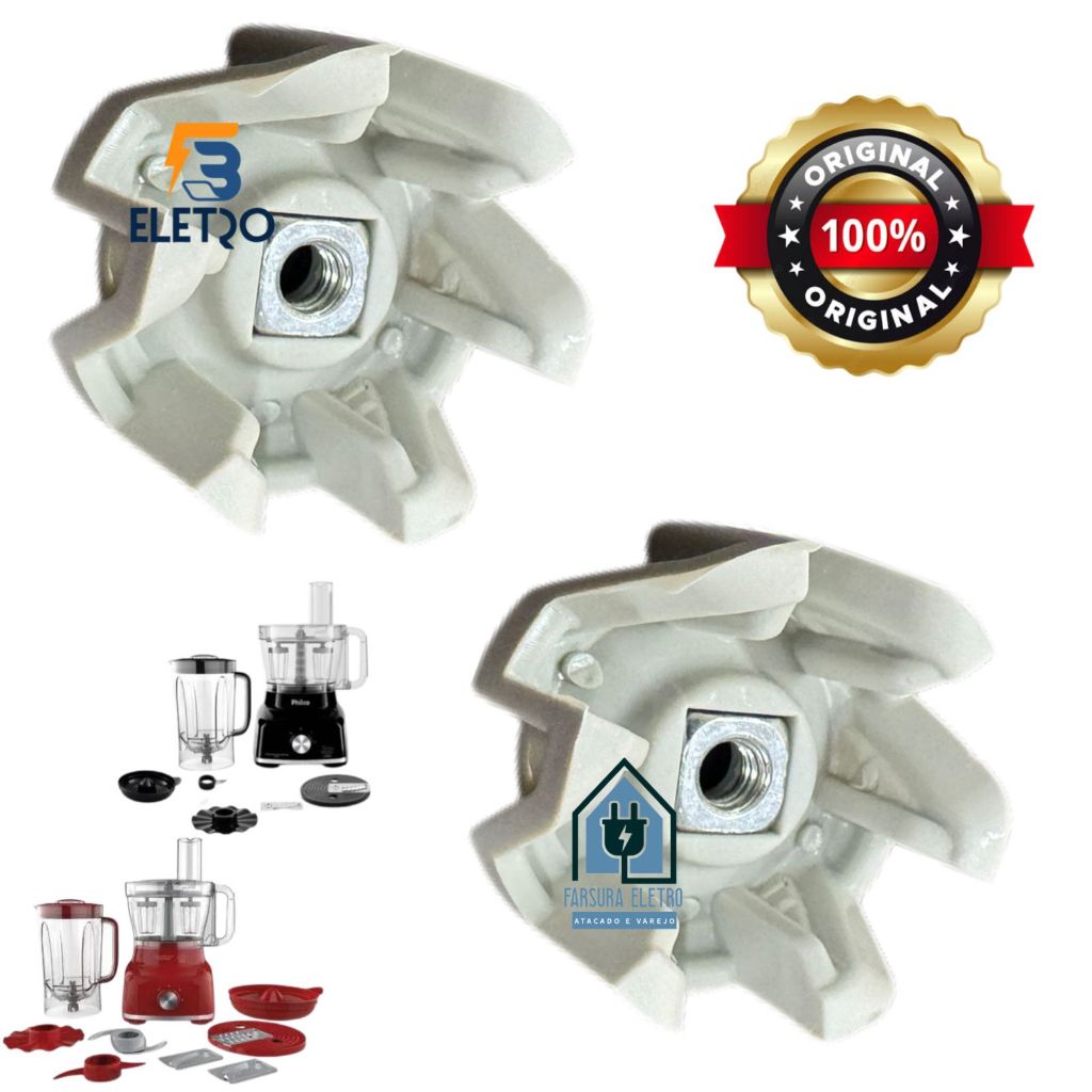 Kit com 2 Arrastador do Copo Original para MultiProcessador PMP1500 PMP1600 PMP10 PMP11