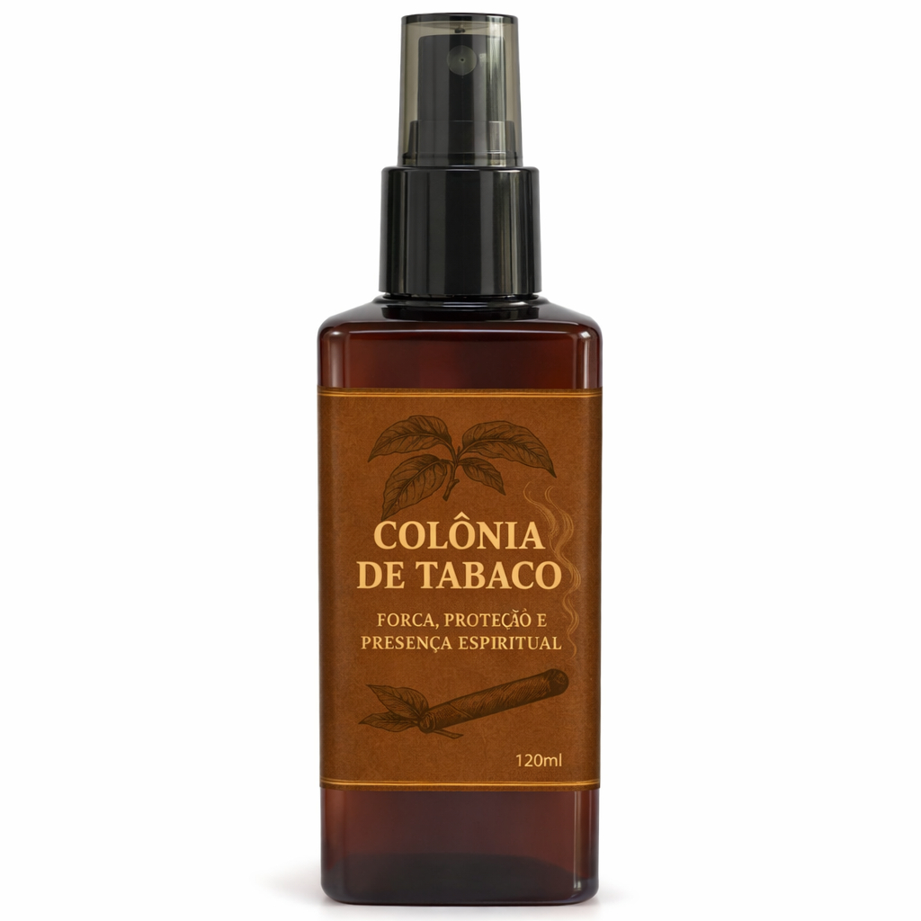 Colônia De Tabaco 120ml - 100% Natural (óleos Essenciais)