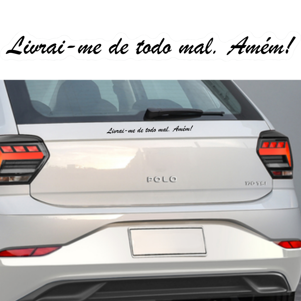 Adesivo Livrai-me de Todo Mal Amém! Horizontal Carro Rebaixado Moto Para Todos em Oferta na Shopee