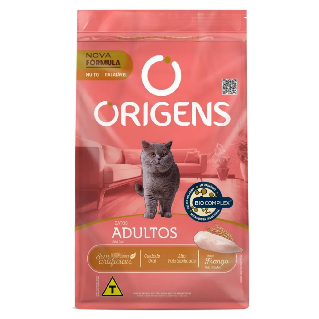 Ração Origens Gato Adulto Frango 10,1kg