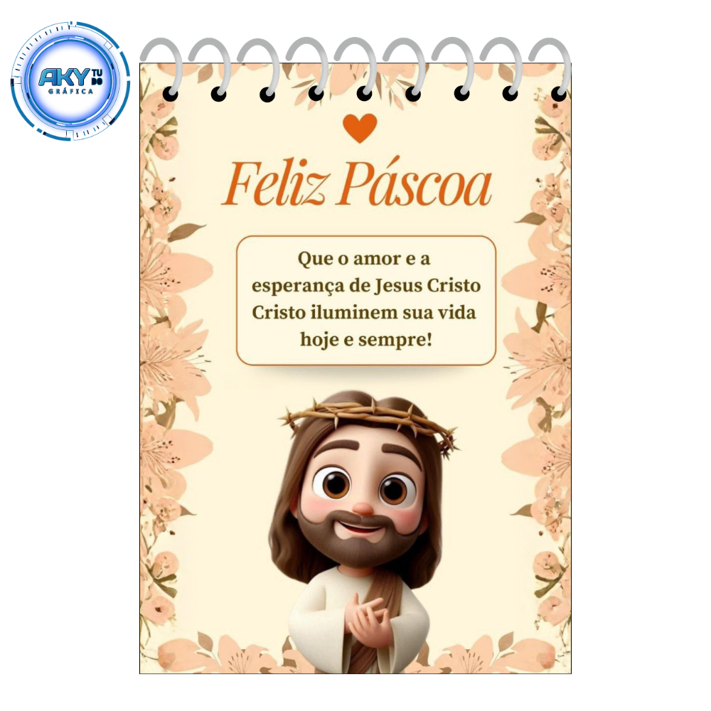 10/40 Bloquinho Personalizado mimo Páscoa