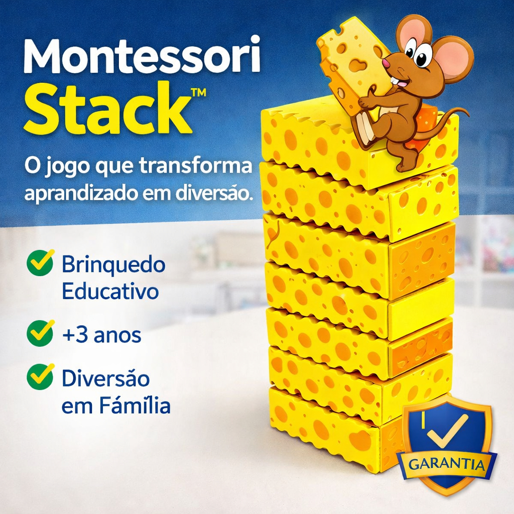 Montessori Stack Torre de Empilhar Bebê Colorida/Brinquedo Educativo Montessori Coordenação Motora