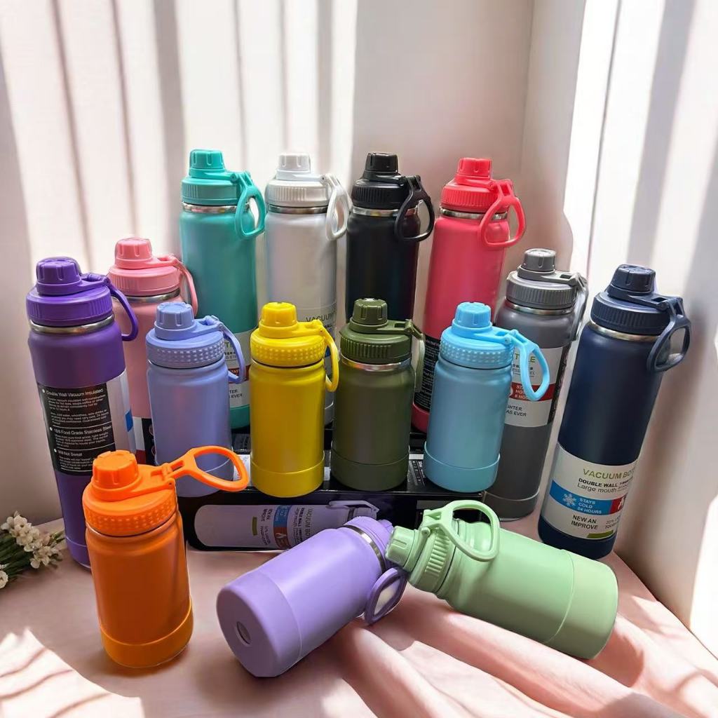 Garrafa Térmica com Bota De Silicone Protetora 350ml.600ml.800ml.1000ml.garrafa infantil A026