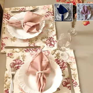 Jogo Americano Mesa Posta 4 peças Jantar Café da manhã 4 Americano 4 Guardanapo 4 Porta Guardanapo em Oferta na Shopee