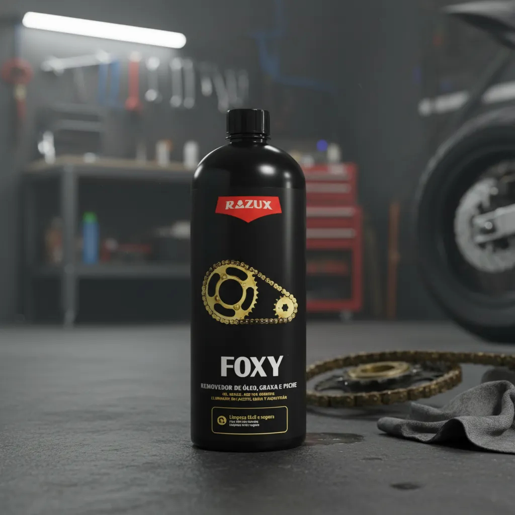 Limpa Corrente Removedor de Oleo, Graxa e Piche 1Litro FOXY Razaux Vonixx Desengraxante Original em Oferta na Shopee