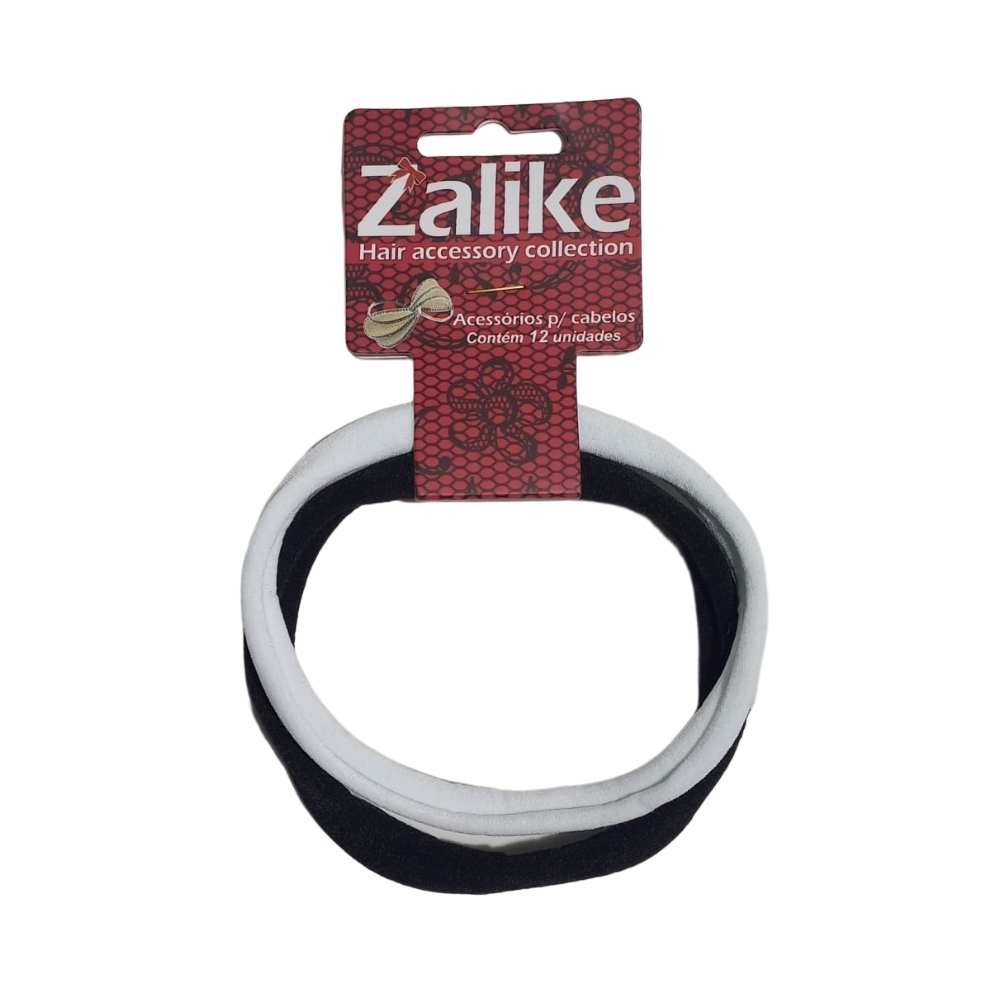 Elástico Tiara Meia Calça Zalike Kit 2 Unidades Macio Flexível Acessório Cabelo
