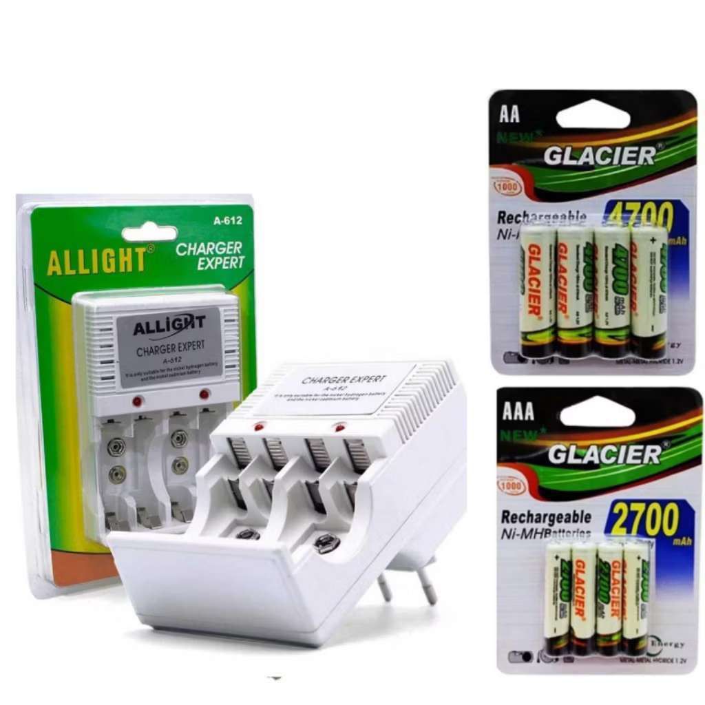 Pilha De Carregador Recarregavel Para AA/AAA/bateria 9V Bivolt xh-612d