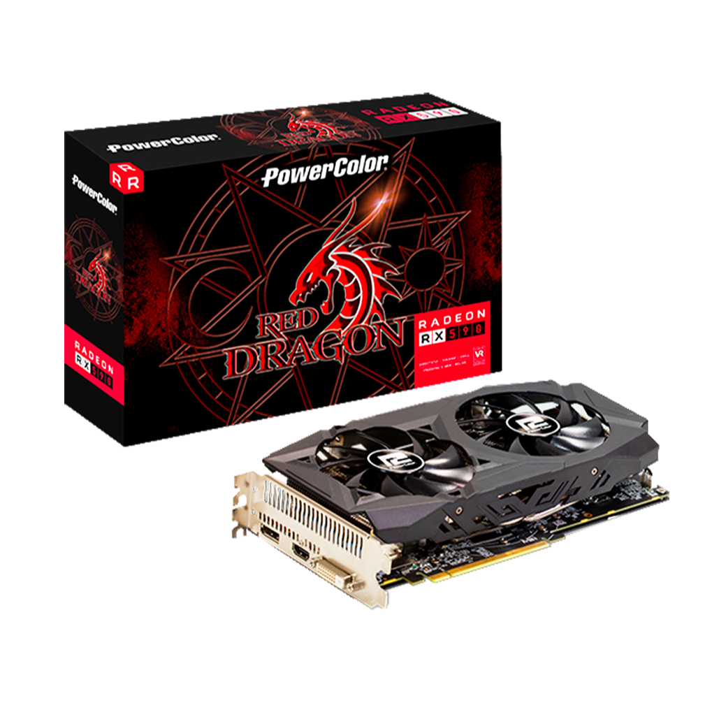 Placa De Vídeo Power Color Red Dragon 🔥 RX 590 8GB GDDR5 Original Seminova