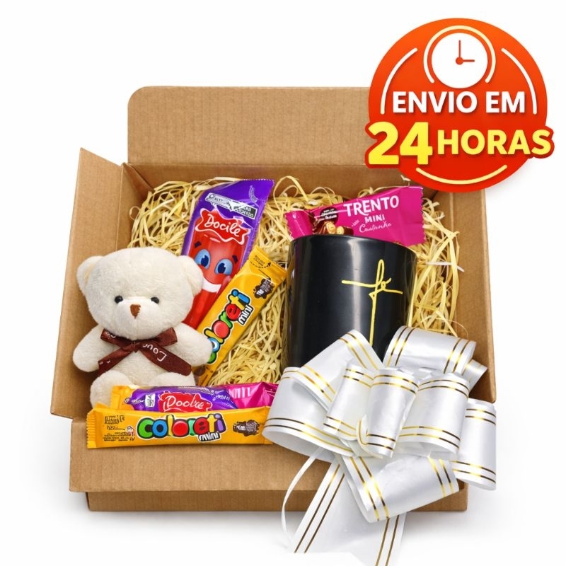 kit Presente Ursinho, Doces e Chocolates