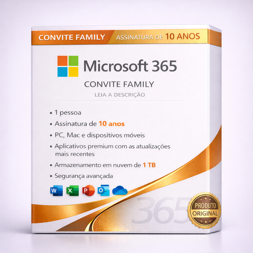 Microsoft Office 10 ANOS | Envio Físico S/ Copilot + 1TB OneDrive