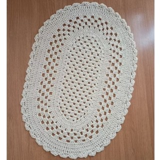 Tapete banheiro Tapete Sala de Crochê Tapete Decoração Sala Tapete Crochê Artesanal