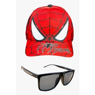 Boné Infantil mais Oculos de sol Homem aranha em Oferta na Shopee