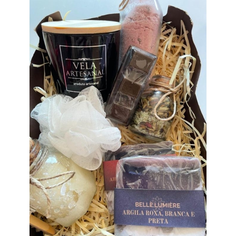 Kit Spa Luxo Presenteável Dia dos Namorados ou Auto- cuidado Presente Especial – Ritual de Relaxamento
