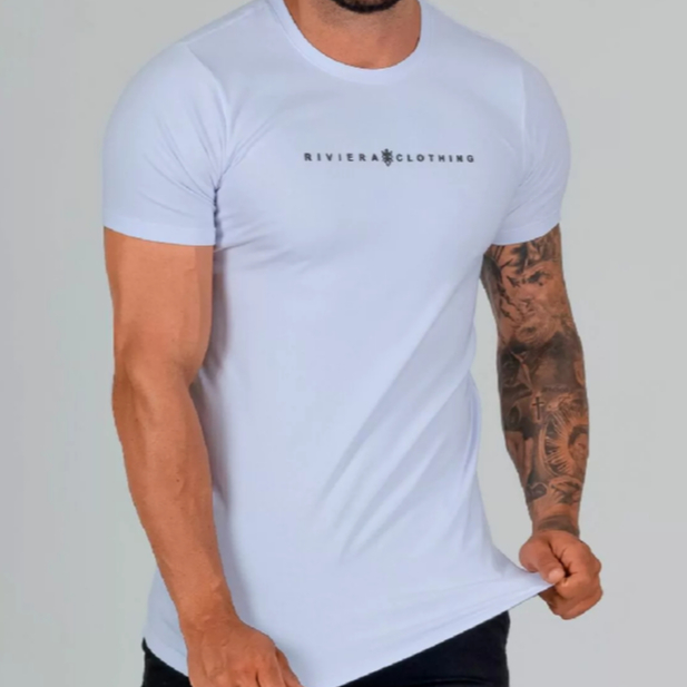 Camiseta Longline Slim Fit Premium Algodão Peruano | Unissex Masculino e Feminino