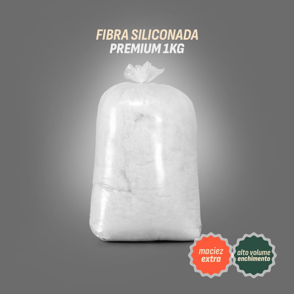 1Kg Fibra Siliconada 100%, Fibra Virgem, Macia, Almofadas, Travesseiros, Amigurumi, Artesanato em Oferta na Shopee
