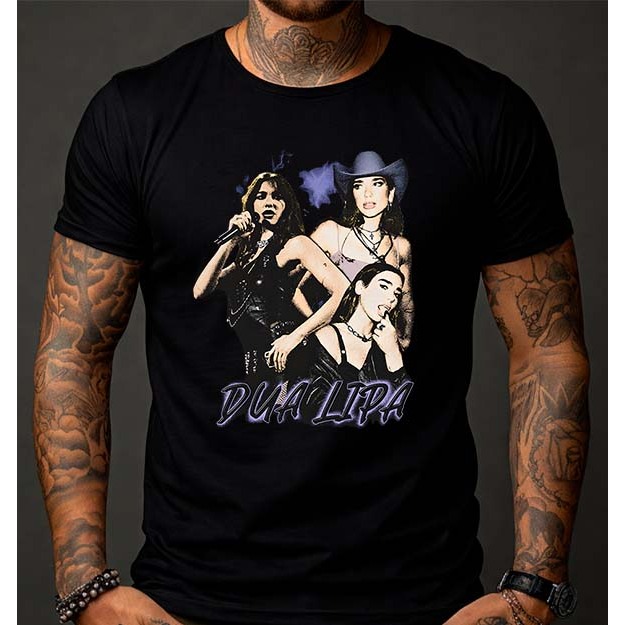 Camiseta Camisa Blusa Dua Lipa Cantora Pop Lançamento Premium 100% Algodão Maculino e Feminino