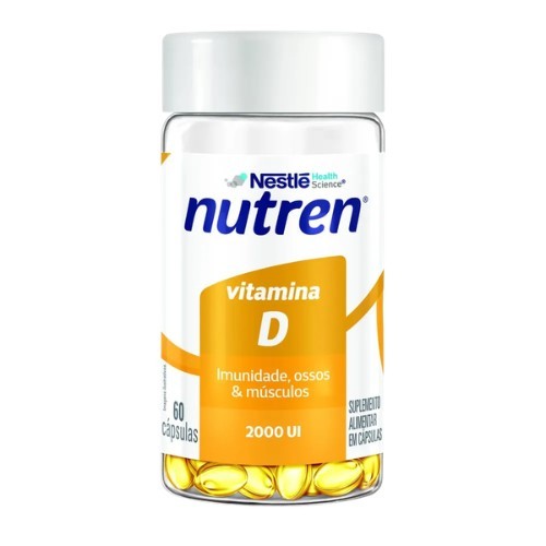 NUTREN VITAMINA D 2.000UI SUPLEMENTO ALIMENTAR NESTLE 60 CÁPSULAS