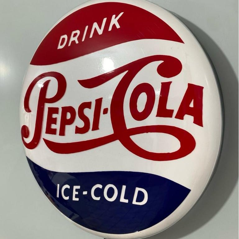 Placa De Led Pepsi Retro Painel Luminoso 43cm